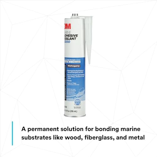 3M Marine Adhesive Sealant 5200, Mahogany, 295 mL Cartridge with Nozzle