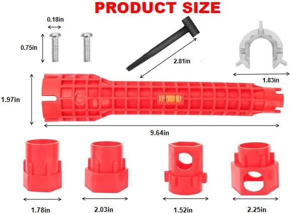 14-in-1 Faucet and Sink Wrench, Multi-functional Plumbing Installer Wrench