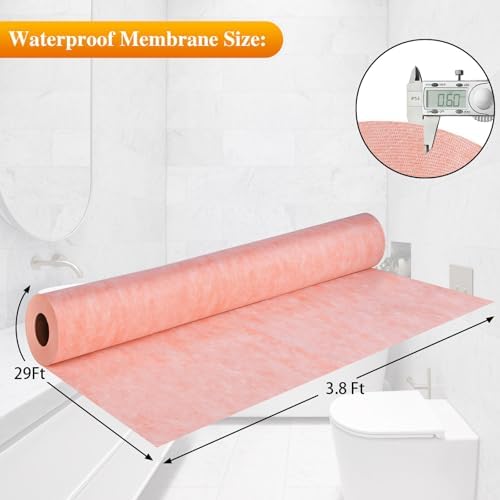 Waterproofing Membrane Band for Shower,Waterproof Membrane Tape-3.8Ftx29Ft