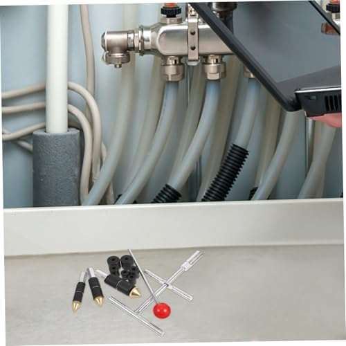 PartyKindom 1Set Stainless Steel Pipe Water Stopper Tool Kit Quick Repair Plumbing Accessory for Efficient Pipe Leak Prevention Pin for DIY Professional Use
