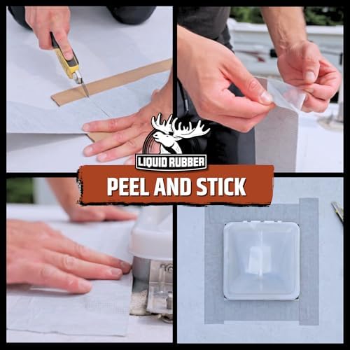 Liquid Rubber Waterproof Seam Tape, Multi-Surface Butyl Tape, 2 in x 50 Ft