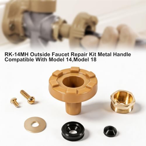 RK-14MH Repair Kit Metal Handle,Outside Faucet,Compatible with Woodford Model 14,Model 18