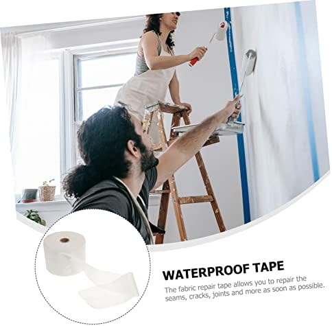 Uonlytech Polyester Waterproof Membrane Repair Tape for Shower Walls, White