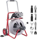 VEVOR Drain Cleaner Machine 75 FT x 1/2 Inch Auto Feed Sewer Snake Auger