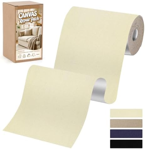 Fabric Repair Tape, 4x79 Inch Self-Adhesive Canvas Repair Patch Tape