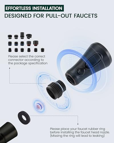 Kitchen Faucet Head Replacement, Kitchen Faucet Sprayer Oil Rubbed Bronze