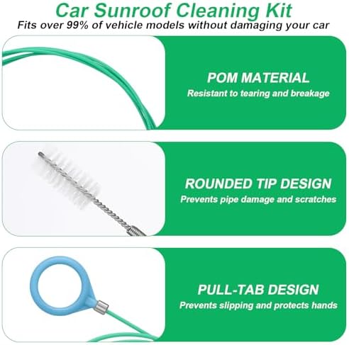 XANGNIER Car Sunroof Drain Cleaning Tool Kit,5 Pcs