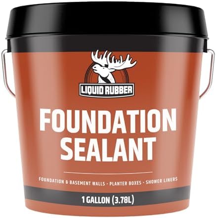 Liquid Rubber Foundation and Basement Sealant & Multi-Purpose Primer Kit - 1g Foundation Sealant & 1q Multi-Purpose Primer