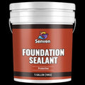 SENVEN Foundation Sealant, 5 Gal Rubber Silicone Waterproof Sealant Basement and Foundation Sealant, Black, Waterproof Concrete Sealer & Crack Filler - Flexible Waterproof Coating Indoor Outdoor
