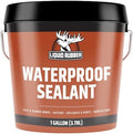 Liquid Rubber Waterproof Sealant - Roof & Gutter Coating, Black, 1 Gallon