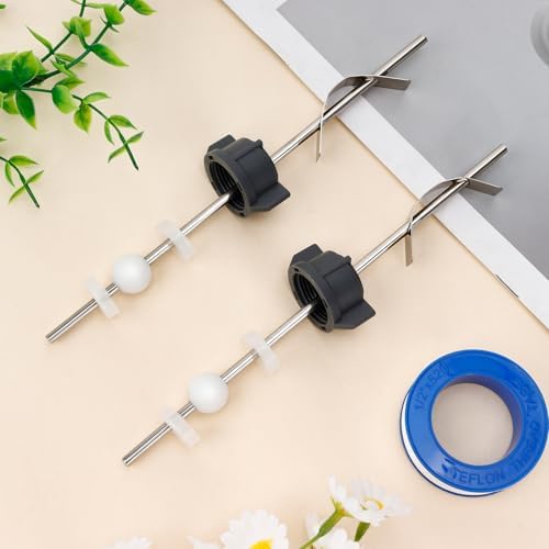 2 Pcs Sink Pivot Rod Replacement, 15MM Ball, Pop Up Center Piece Assembly