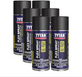 TYTAN Professional Flex Spray 11.3 oz Waterproof Rubberized Sealant Coating, Black – Flexible Leak Repair Spray for Roofs, Gutters, RVs, Pipes, Foundations & Cracks (6 Pack)
