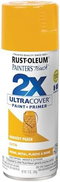 Rust-Oleum Painter's Touch 2X Ultra Cover Spray Paint, Satin Harvest Peach