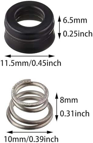 16PCS RP4993 Tap Repair Seat Spring Kit Suitable for Washroom Kitchens Bathroom Bathtubs Showers