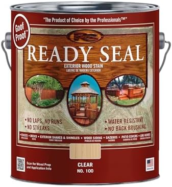 Ready Seal Exterior Wood Stain & Sealer, Clear, 1 Gallon