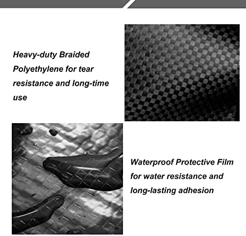 PlusRoc RV Underbelly Material Flex Belly Tape Tear Repair Patch(4'' x 33') | Waterproof Permanent Sealing Adhesive for Mobile Home, Camper Travel Trailer