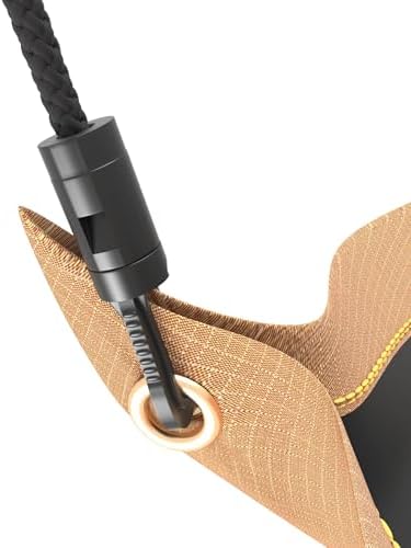 Heavy Duty Roof Leak Diverter Tarp Kit - 7x7 Ft Waterproof Ceiling Rain Catcher with Drainage System for Emergency Repairs & Rainwater Collection (Khaki)