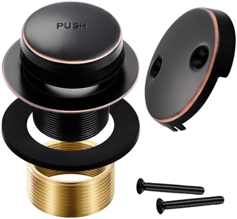 Tub Drain Kit with Bathtub Drain Stopper (Oil Rubbed Bronze)