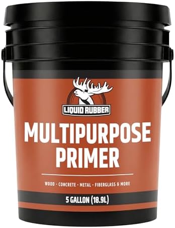 Liquid Rubber Multipurpose Primer for Concrete, Wood, Metal, 5 Gallon