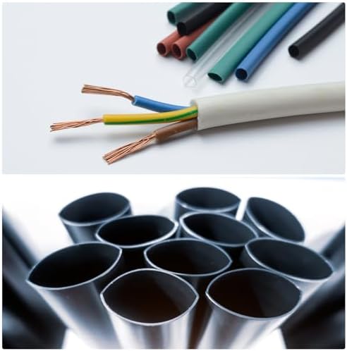 MECCANIXITY Silicone Heat Shrink Tubing 1.7:1 Ratio 0.2"(5mm) ID x 0.24"(6mm) OD 9.8ft Silicone Rubber Hose Insulation Sleeve for Automotive Wiring Marine, Black