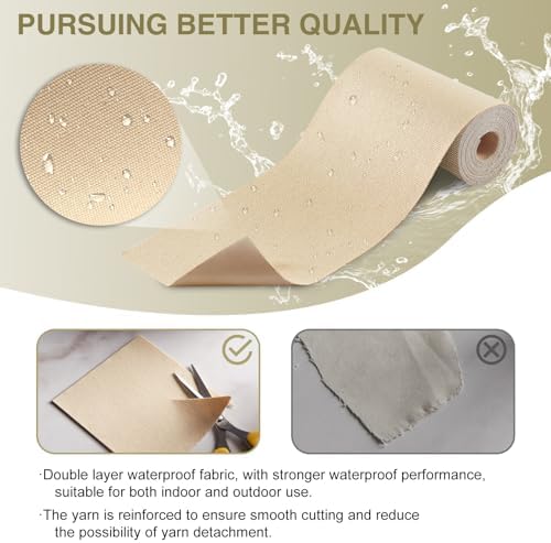 Gheeidau Canvas Repair Tape 4×70 Inch Waterproof Self-Adhesive Fabric Repair Patch for Repairing Boat Covers,Tents,Patio Umbrellas,Car Seats,Luggage,Sofas.(Dark Blue)