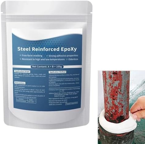 Steel Reinforced Epoxy Putty, 100g Fast Repair Epoxy Putty, White 1Pcs