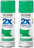 Rust-Oleum 334055 Painter's Touch 2X Ultra Cover Spray Paint, 12 oz, Gloss Spring Green (Pack of 2)