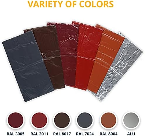 Alenor Brown Butyl All Weather Repair Patch 4"x6" Waterproof Sealing Patch Roof Leak Indoor Outdoor PVC Pipe Repair HVAC Vent Air Conditioner Window Seal Unit Rain Gutters Flashing Auto & Boats RV