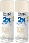 Rust-Oleum Painter's Touch 2X Ultra Cover Spray Paint, Gloss Ivory