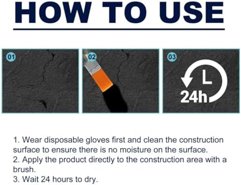 Firelye Polyurethane Waterproof Coating - Invisible Anti-Leakage Agent, Indoor & Outdoor (2Sets, Black)