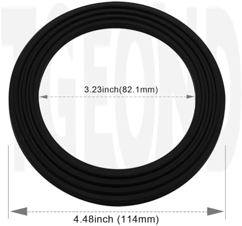 EPE & Rubber Sink Strainer Seal Kit for 3-1/2 Inch Drains | 2 O-Rings Gasket + 2 Seal Ring Washers | No Plumber's Putty Needed | US Standard Drain Compatibility ‌
