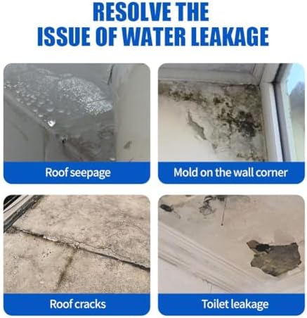 Polyurethane Waterproof Coating, 1000g Waterproof Coating for Wood sealant/Concrete sealant, Super Strong Bonding Waterproof Anti-Leakage Agent, Sealant for Concrete,Wood Wall, Skylight, Rv (Blue1)