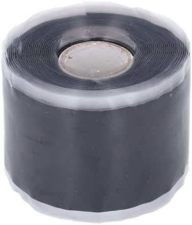 Cosiki Self Fusing Silicone Tape, Black Leak Seal Tape, Pipe Repair Wrap with 2.5mpa Tensile Strength, 50C to 260C, Ideal for Emergency Pipe Repair & Hose Fixation, 1.97inx16.4ft (Black)