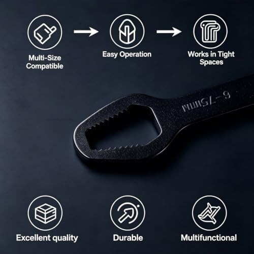 Multi-Size Basin Wrench Set for Plumbing Repair