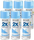 Rust-Oleum 334045-6PK Painter's Touch 2X Ultra Cover Spray Paint, 12 oz, Gloss Spa Blue, 6 Pack