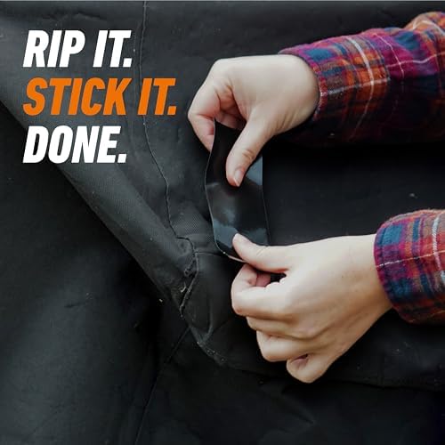 Gorilla All Weather Duct Tape, Black, 1.88" x 25 yd (Pack of 25) - UV and Temperature Resistant Waterproof Tape for Outdoor Repairs