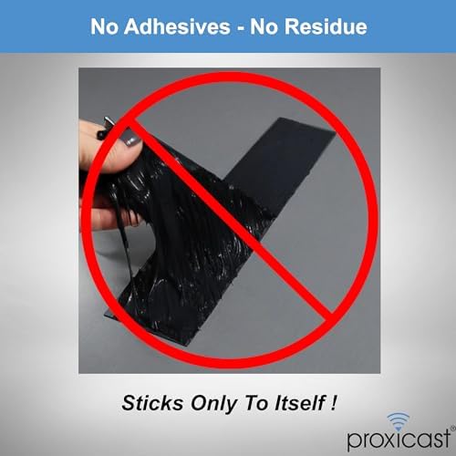 Proxicast Self Fusing Silicone Tape Waterproof - 1.5" x 15' Roll - Grey | 30 mil Thick Weatherproof Rubber Coax Tape for Antennas, Electrical Wires, Pipe Leaks, Emergency Repairs - ANT-900-002-GRY