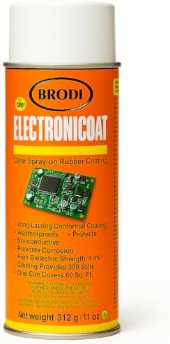 ElectroniCoat Conformal Coating for Electronics, Flexible Clear Rubber Sealant, 9 kV Dielectric Protection, Circuit Board Waterproofing Spray, Strong Surface Bonding, Fast-Dry (Pack of 1)