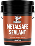 Liquid Rubber MetalSafe Sealant - Metal Roof Leak Repair, Black, 5 Gallon
