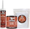 Liquid Rubber RV Roof Sealant & Coating - Small Repair Kit with Seam Tape