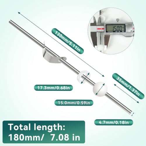 Lavatory Pop Up Center Piece Assembly, Pop-Up Drain Repair Kit, Bathroom Sink Pivot Rod Replacement Parts (15mm)