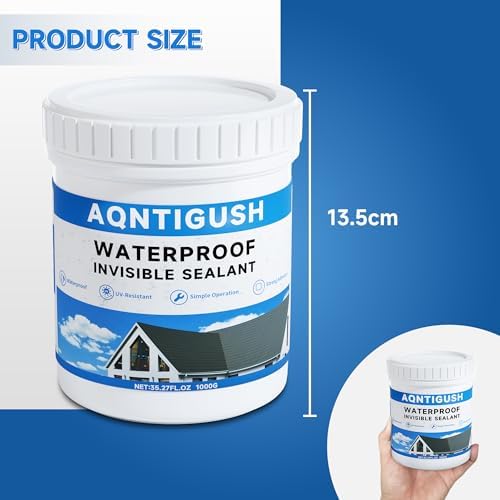 Transparent Waterproof Sealant 35oz, Clear Invisible Coating