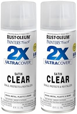 Rust-Oleum Painter's Touch 2X Ultra Cover Spray Paint, Satin Clear