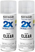 Rust-Oleum Painter's Touch 2X Ultra Cover Spray Paint, Satin Clear