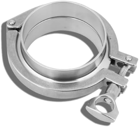 Pipe Clamp, 3 Inch Clamp 76mm Pipe Sanitary Stainless Steel Ferrule Union Set Homebrew Pipe Repair Clamp Leak Sealer Emergency Pipe Kit for Repair