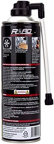 Road Instant Fixes Flat Tire Easy Hose Tire Inflator Air Filler Sealant 16oz (3 Pack)