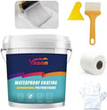 Polyurethane Waterproof Coating, 300g Waterproof Coating for Wood sealant/Concrete sealant, Super Strong Waterproof Anti-Leakage Agent, Sealant for Concrete,Wood Wall, Skylight, Rv (White)