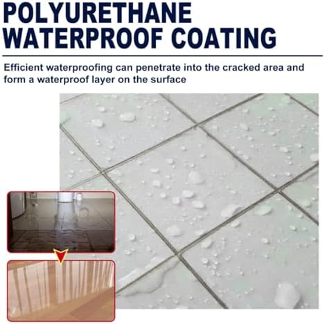 2025 New Polyurethane Waterproof Coating, 150g Polyurethane Waterproof Coating, Invisible Waterproof Anti-Leakage Agent, Super Strong Waterproof Leak Repair Coating (White, 2)