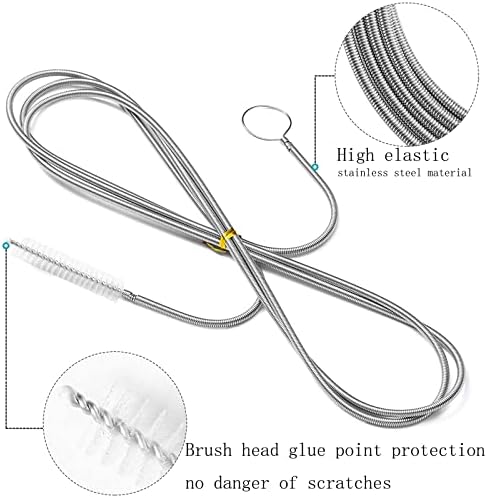 Long Wire Brush sunroof Drain Cleaning Tool for car and Fridge 60-inch X 2/5 inch