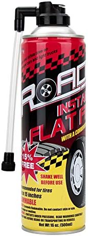 Road Instant Fixes Flat Tire Easy Hose Tire Inflator Air Filler Sealant 16oz (3 Pack)